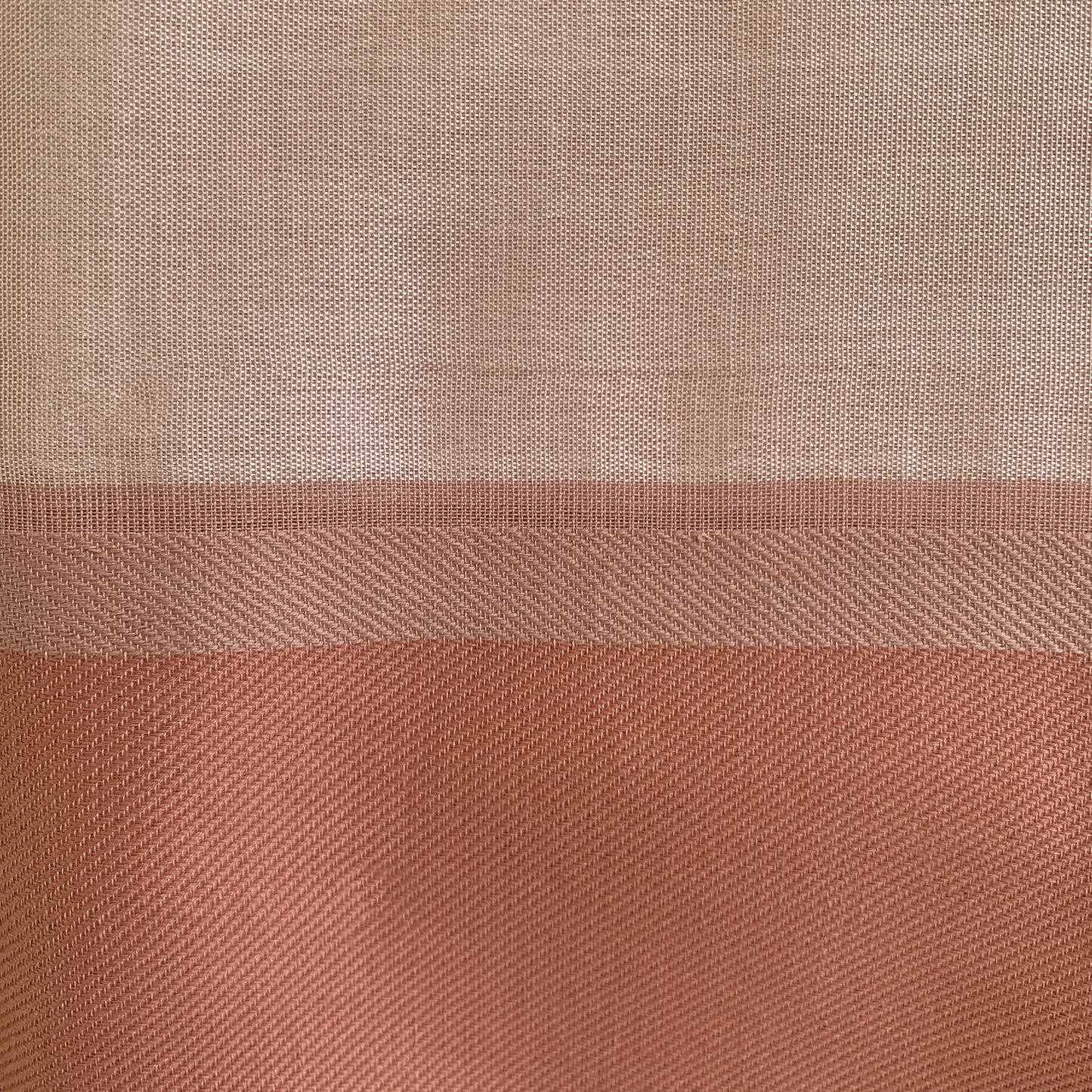 Artisanal Handloom Pink Beige Scarf Silk