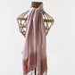 Artisanal Handloom Pink Beige Scarf Silk