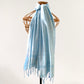 Artisanal Handloom Pale Blue Scarf Silk