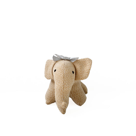 Handwoven Elephant - Beige