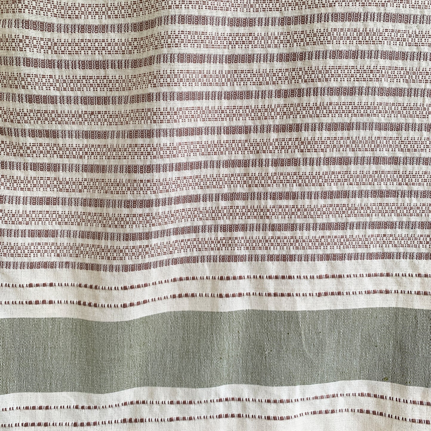 Handwoven Glitch Light weight Throws Olive