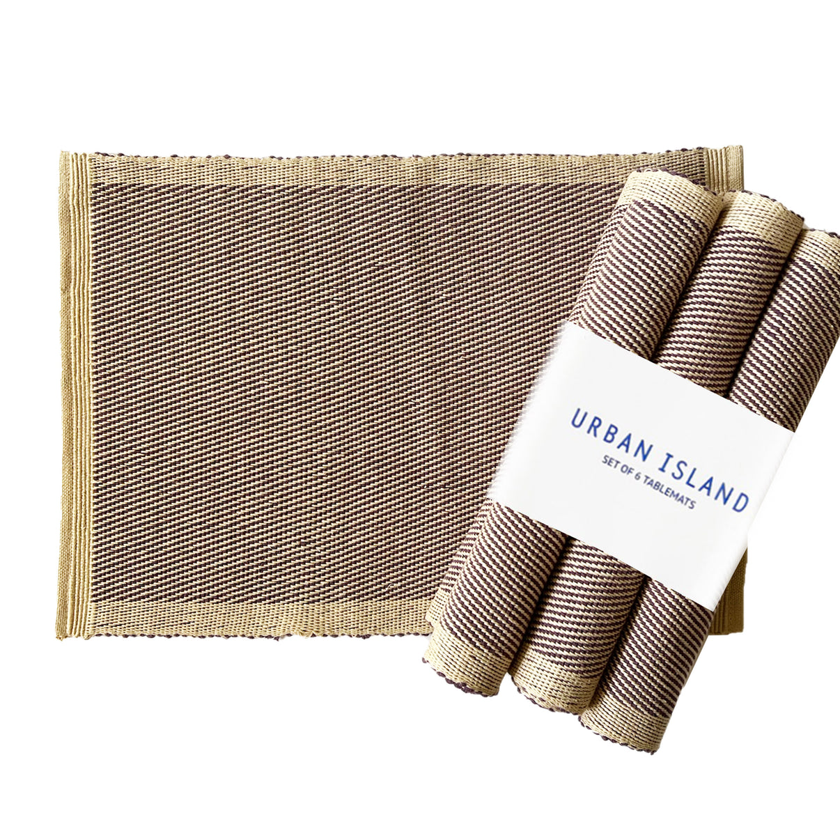 Handwoven Placemat Dublin Plum UrbanIsland International