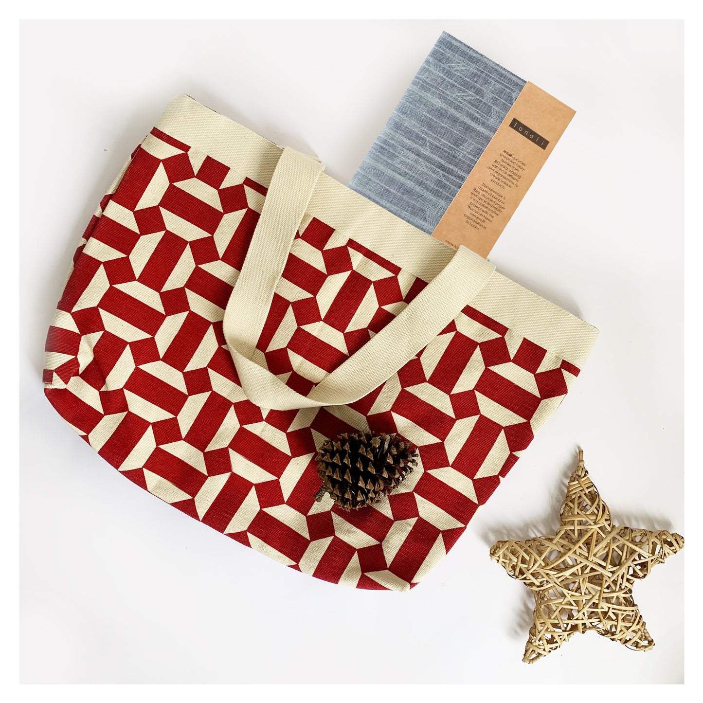 Holiday Travel Red Tote