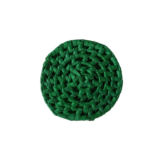 Handcrafted Palmyrah Coaster - Green
