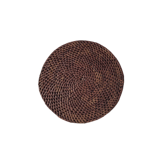 Palmyrah Round Placemat - Brown