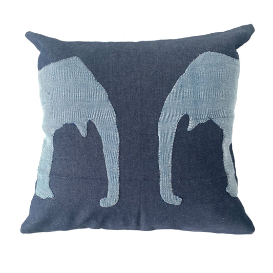 Aliya Pillow Cover - Denim Inverse