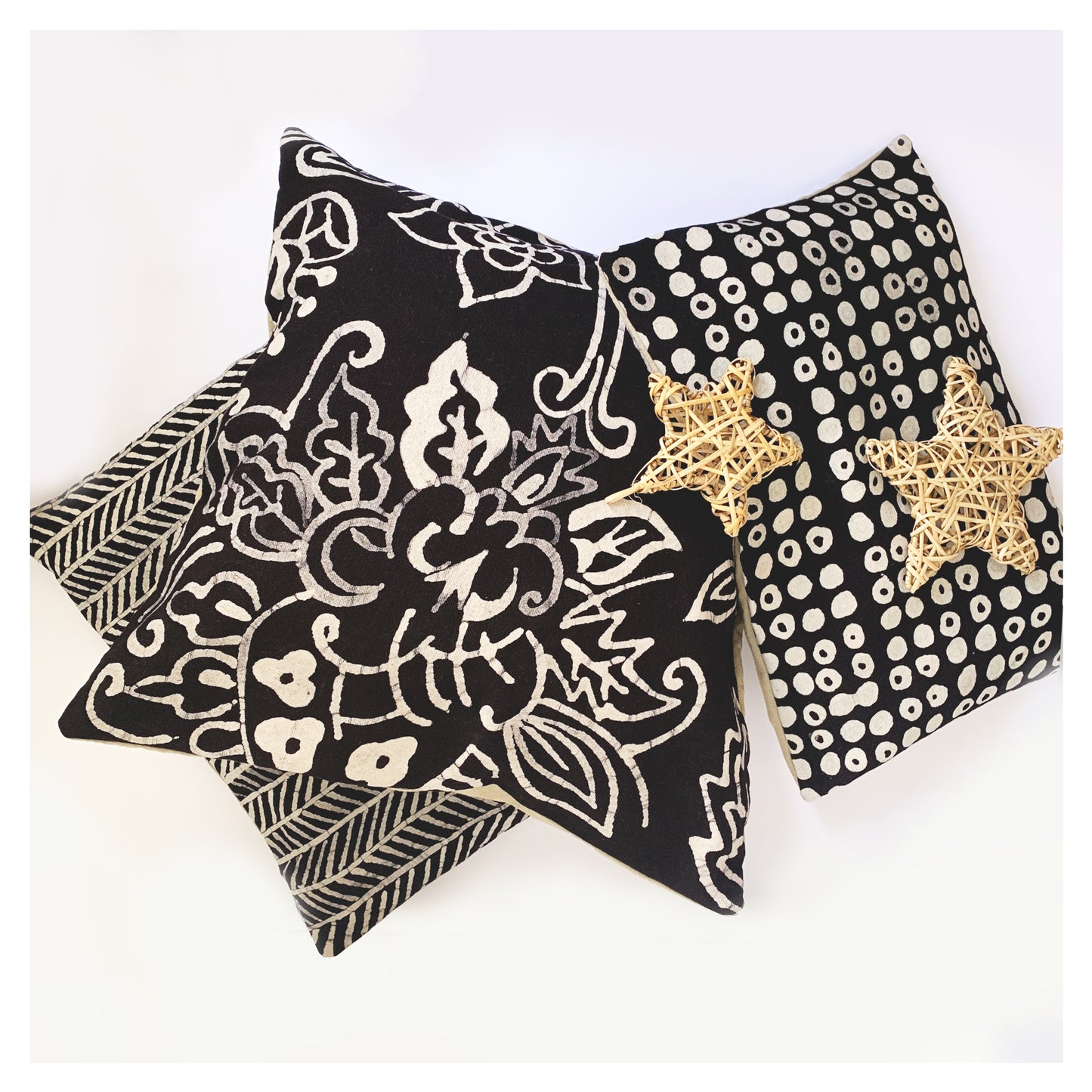 Batik Print Cushions Combination