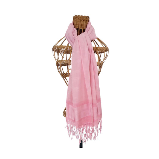 Handwoven Pink Scarf