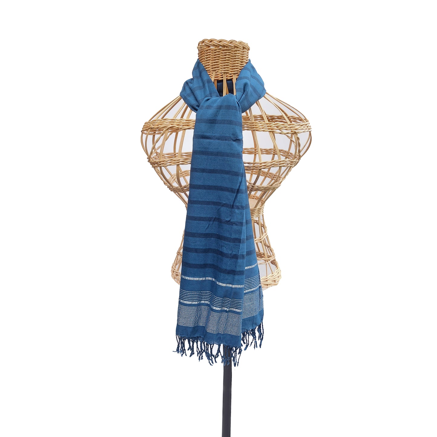 Handwoven Scarf - Blue