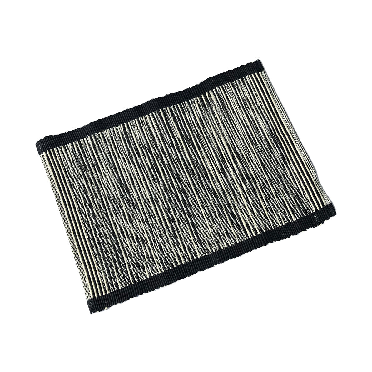 Handwoven Placemat Shadow Single - black base